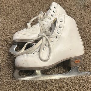 Classic White Kids Ice Skates